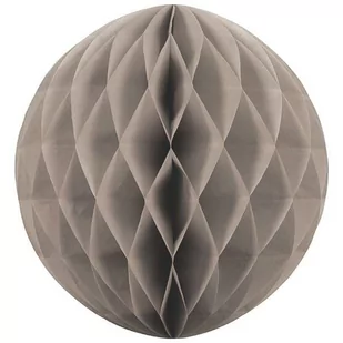 Party Deco Dekoracja wisząca kula ciemnobeżowa - 40 cm - 1 szt. KB40-013C - Dekoracje sali - miniaturka - grafika 1