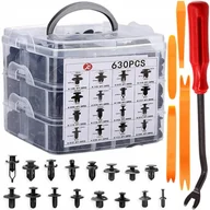 Akcesoria motoryzacyjne - KOŁKI SPINKI KLIPSY SAMOCHODOWE 630 EL tapicerki uniwersalne 18 rozmiarów - miniaturka - grafika 1