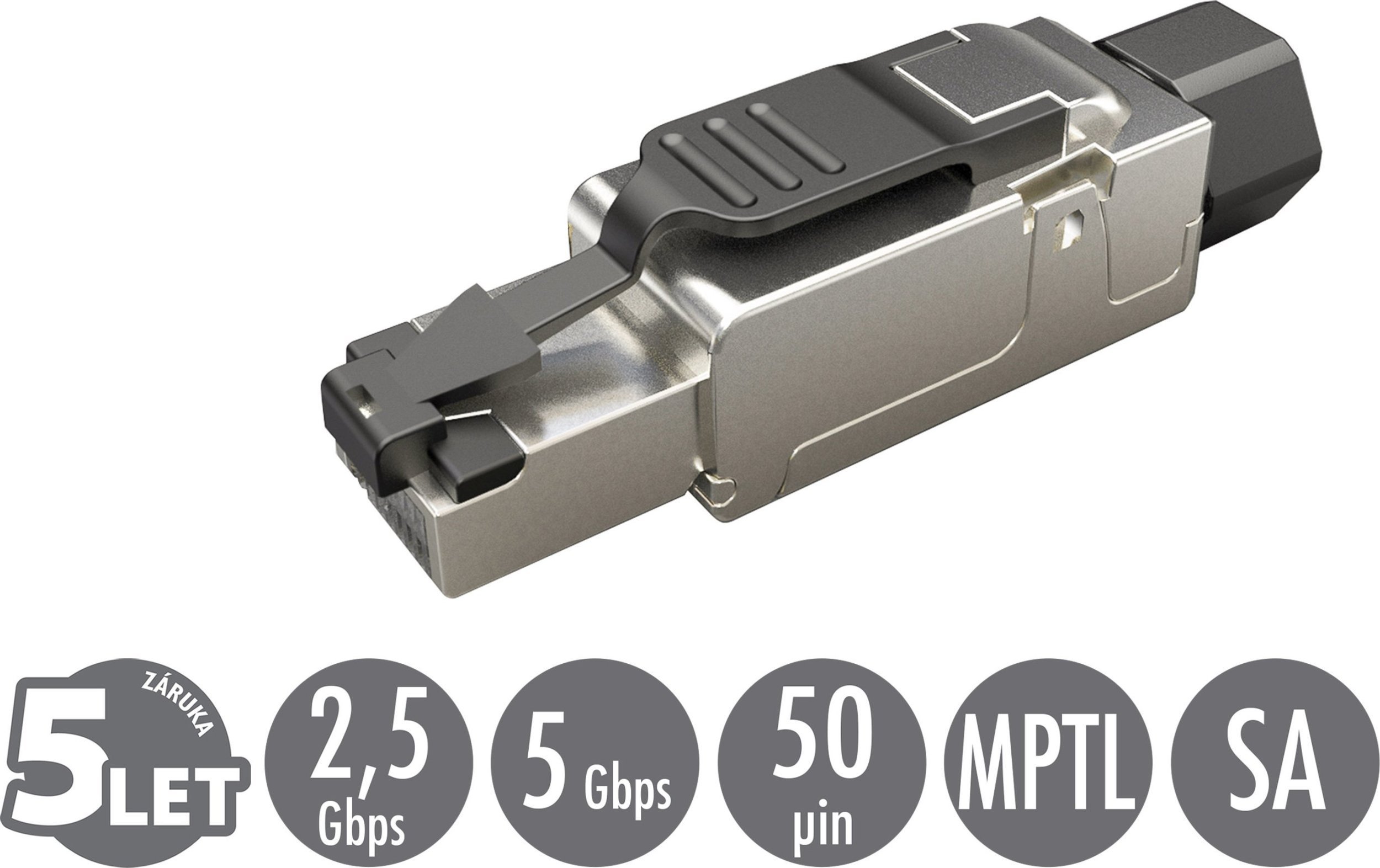 Solarix Konektor przemysłowy uniwersalny RJ45 CAT6 STP samozaciskowy 11910001