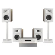Kino domowe - Amplituner JBL MA310 Biały + Kolumna głośnikowa JBL Stage 2 240 B Biały (4 szt.) + Głośnik centralny JBL Stage 2 245C Biały (1 szt.) + Stojaki do głośników JBL Stage FS Biały (2 szt.) - miniaturka - grafika 1