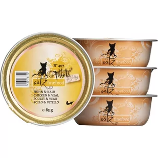 Catz finefood Fillets no. 407 Kurczak z Cielęciną w Galarecie 85g - Mokra karma dla kotów - miniaturka - grafika 1