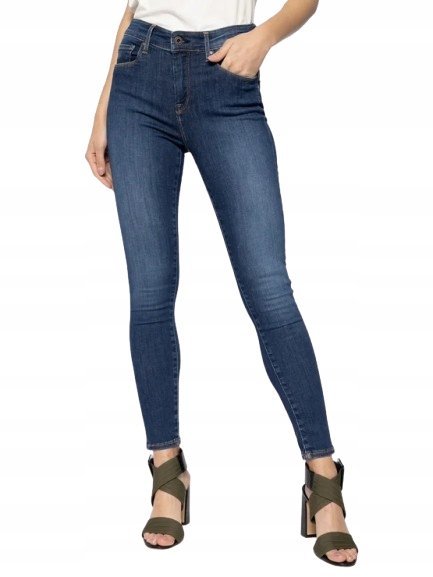 PEPE JEANS SPODNIE GRANATOWE JEANSOWE L/28 P9O