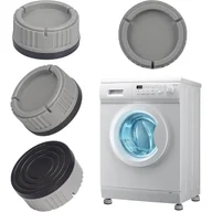 Akcesoria i części do pralek i suszarek - Nóżki do pralki - 4 uniwersalne nóżki do pralki - podstawa antypoślizgowa - odpowiednie do suszarek bębnowych i lodówek (szare) - miniaturka - grafika 1