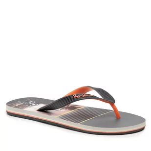 Pepe Jeans Japonki Hawi Palm PMS70115 Black 999 - Klapki i japonki damskie - miniaturka - grafika 1