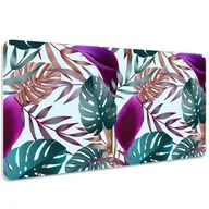 Podkładki na biurko - Duża podkładka na biurko Tropikalne liście 100x50cm, Dywanomat - miniaturka - grafika 1