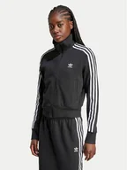Bluzy damskie - adidas Bluza IY7278 Czarny Slim Fit - miniaturka - grafika 1