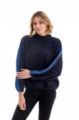Swetry damskie - LEE CHUNKY KNIT MIDNIGHT NAVY L52ZJXMA L - miniaturka - grafika 1