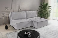 Narożniki - Sofa w kształcie L mini BOHOO narożnik tkanina Raven ciemnobeżowy prawy - miniaturka - grafika 1