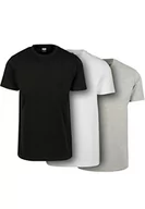 Koszulki męskie - Urban Classics Męski T-shirt (opakowanie 3 szt.), wielokolorowy (Black/White/Grey 01563), 3XL - miniaturka - grafika 1