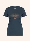 Koszulki sportowe damskie - Super.Natural T-Shirt Tree Of Knowledge Z Wełną Merino blau - miniaturka - grafika 1