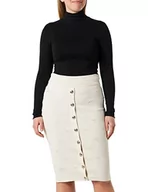 Spódnice - PINKO Damska spódnica żakardowa Oviedo L, C21_beżowy brzoza, S - miniaturka - grafika 1