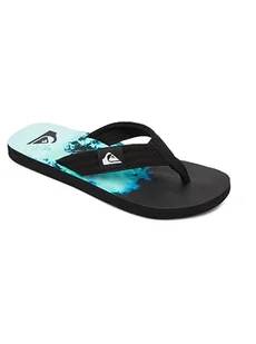 Quiksilver Męskie klapki Molokai Layback Flip-Flop, czarny - Black Green Blue - 39 eu - Klapki i japonki męskie - miniaturka - grafika 1