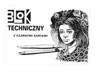 Szkolne artykuły papiernicze - KRESKA Bloki techniczne z czarnymi kartkami A3 10 kartek 55-15-001 - miniaturka - grafika 1