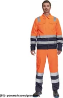 Odzież robocza - CERVA VALENCIA HV kurtka odblaskowa z zapięciem na suwak - pomarańczowy/granatowy 64 - miniaturka - grafika 1