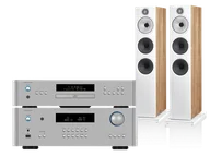 Zestawy stereo - Rotel RA-1572 MkII (srebrny) + RCD-1572 MkII (srebrny) + 603 S3 (dąb) - miniaturka - grafika 1