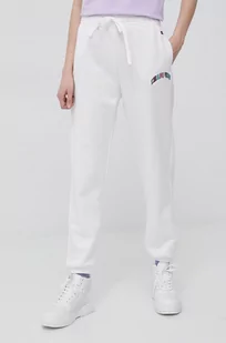 Champion spodnie damskie kolor biały z aplikacją - Spodnie damskie - miniaturka - grafika 1