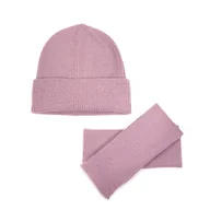 Czapki damskie - Komplet Total minimalism Lawendowy Lawendowy, Uniwersalny - miniaturka - grafika 1