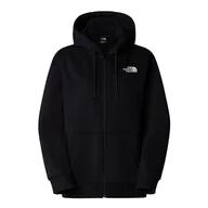 Bluzy sportowe damskie - Bluza The North Face Simple Dome Full Zip 0A89EWJK31 - czarna - miniaturka - grafika 1