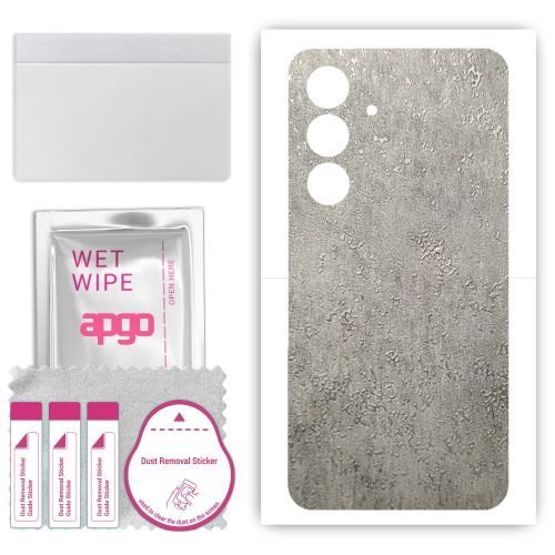 folia naklejka skórka strukturalna na TYŁ do Samsung Galaxy A55 5G - Beton - apgo SKINS