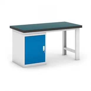 B2B Partner Stół warsztatowy z szafką, 1500 mm 469131 - Stoły warsztatowe - miniaturka - grafika 1