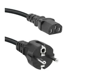 Kable komputerowe i do monitorów - Reinston EKZ01 2m Czarny - miniaturka - grafika 1