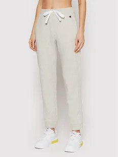 Champion Spodnie dresowe Cuff 114924 Szary Regular Fit - Spodnie sportowe damskie - miniaturka - grafika 1