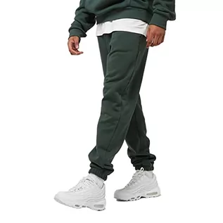 Spodenki męskie - Urban Classics Męskie spodnie dresowe Ultra Heavy, zielony butelkowy, S - grafika 1