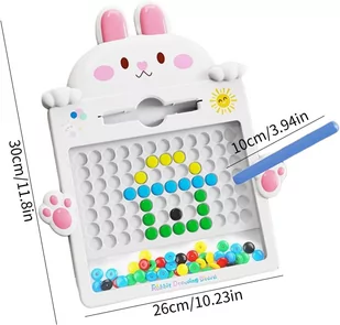 WOOPIE Tablica Magnetyczna dla Dzieci Montessori MagPad Królik - Tablice dla dzieci - miniaturka - grafika 2