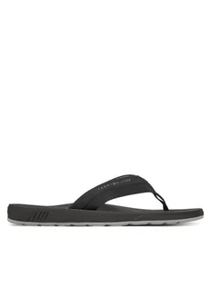 Tommy Hilfiger Japonki Molded Hilfiger Beach Sandal FM0FM05361 Czarny - Klapki i japonki męskie - miniaturka - grafika 1