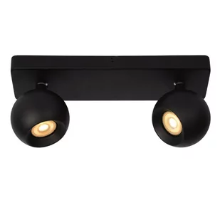 Lucide Nigel 09932/02/30 plafon lampa sufitowa spot 2x5W GU10 czarny - Lampy ścienne - miniaturka - grafika 1