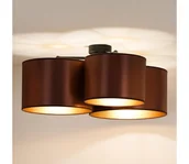 Lampy sufitowe - Duolla - Żyrandol natynkowy ROLLER TRIO SHINY 3xE27/15W/230V miedziany/złoty - miniaturka - grafika 1