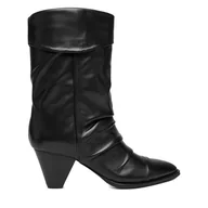 Botki damskie - Kozaki Badura EO-APRIL-25FW218-1 Czarny - miniaturka - grafika 1