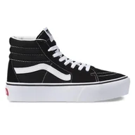 Trampki damskie - Trampki damskie Vans SK8-HI Platform wysokie czarne skórzane r. 39 - miniaturka - grafika 1