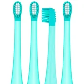 Końcówki do szczoteczek elektrycznych - Vitammy Dino turquise Końcówki do szczoteczki 4 szt - miniaturka - grafika 1