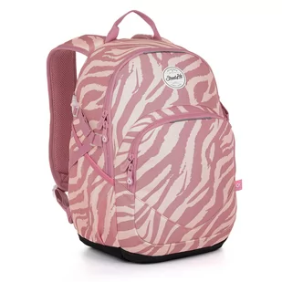 Plecak młodzieżowy różowa zebra Topgal YOKO 23023 - Plecaki szkolne i tornistry - miniaturka - grafika 1