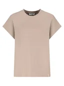 Koszulki i topy damskie - Eight2Nine Koszulka w kolorze szarobrązowym - miniaturka - grafika 1