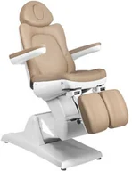 Fotele kosmetyczne - Fotel kosmetyczny elektr. azzurro 870s pedi 3 siln. cappuccino - miniaturka - grafika 1