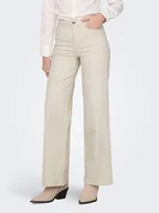 Spodenki damskie - ONLY Dżinsy - Comfort fit - w kolorze beżowym - miniaturka - grafika 1