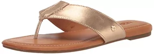 UGG Sandały damskie Carey Flip, Złoty metaliczny, 38 EU - Sandały damskie - miniaturka - grafika 1