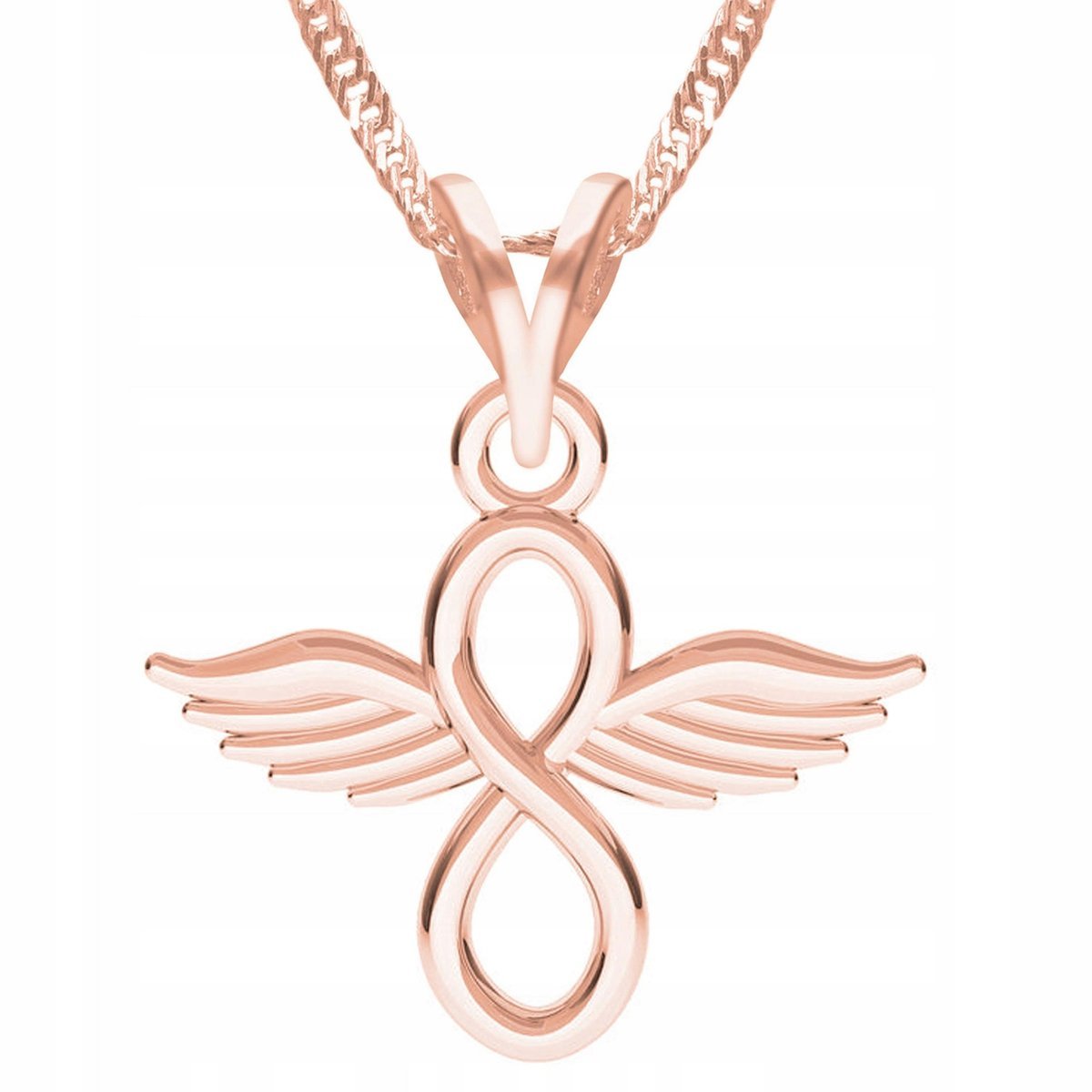 Naszyjnik Pozłacany z Nieskończonością Symbol Nieskończoność SREBRO 925