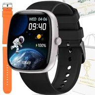 Smartwatch - Gravity GT18-4 Czarny, Pomarańczowy - miniaturka - grafika 1