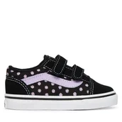 Buty dla dziewczynek - Tenisówki Vans Old Skool V VN000Z9TPRP1 Czarny - miniaturka - grafika 1