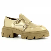 Mokasyny damskie - Mokasyny damskie beżowe CARINII - Carinii - miniaturka - grafika 1