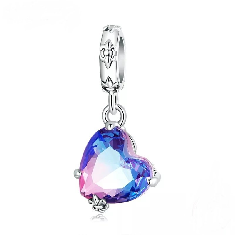 Zawieszka charms skrzydła anioła miłość dłonie serce 925