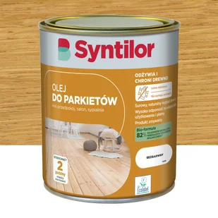 Oleje do parkietów bezbarwny 1 l Syntilor - Farby i impregnaty do drewna - miniaturka - grafika 1