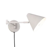 Lampy ścienne - COSIMA 263970176 kinkiet regulowany ciepły szary 1xE14 łamane ramię (1) - miniaturka - grafika 1