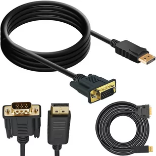 Przejściówka Adapter Displayport Do Vga Konwerter - Kable komputerowe i do monitorów Przejściówka Adapter Displayport Do Vga Konwerter - Kable komputerowe i do monitorów - miniaturka - grafika 1