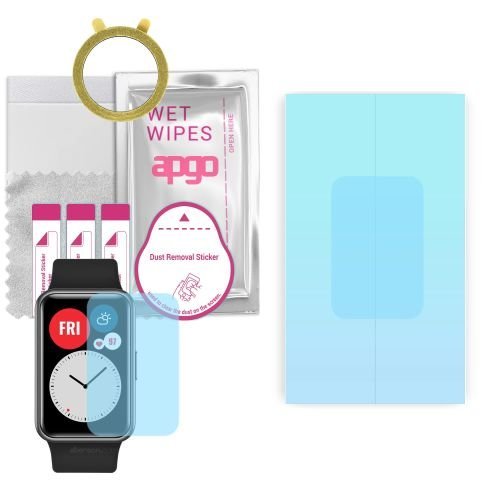 1x folia ochronna hydrożelowa do Huawei Watch Fit - apgo HD HQ FLEX Smartwatch Hydrogel Protection Ochrona na ekran smartwatcha