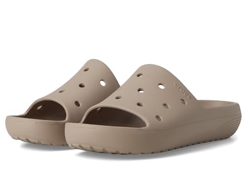 Crocs Klasyczne klapki uniseks dla dorosłych 2.0, kapcie dla kobiet i mężczyzn, brązowy (taupe), 39/40 EU