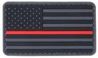 Odzież taktyczna i umundurowanie - Patch Lancer Tactical PVC Flaga USA Red Line - miniaturka - grafika 1
